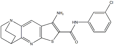 8-amino-N-(3-chlorophenyl)-1,2,3,4-tetrahydro-1,4-ethanothieno[2,3-b][1,5]naphthyridine-7-carboxamide Structure