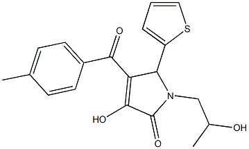 923552-22-1 3-hydroxy-1-(2-hydroxypropyl)-4-(4-methylbenzoyl)-5-(2-thienyl)-1,5-dihydro-2H-pyrrol-2-one