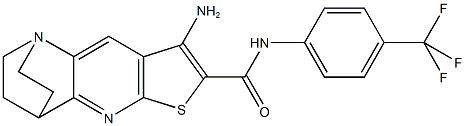 8-amino-N-[4-(trifluoromethyl)phenyl]-1,2,3,4-tetrahydro-1,4-ethanothieno[2,3-b][1,5]naphthyridine-7-carboxamide|