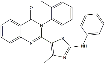 923552-68-5 2-(2-anilino-4-methyl-1,3-thiazol-5-yl)-3-(2-methylphenyl)-4(3H)-quinazolinone