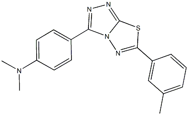 N,N-dimethyl-N-{4-[6-(3-methylphenyl)[1,2,4]triazolo[3,4-b][1,3,4]thiadiazol-3-yl]phenyl}amine|