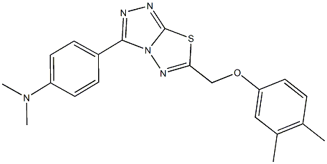 923553-38-2 N-(4-{6-[(3,4-dimethylphenoxy)methyl][1,2,4]triazolo[3,4-b][1,3,4]thiadiazol-3-yl}phenyl)-N,N-dimethylamine