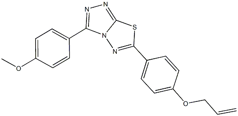 6-[4-(allyloxy)phenyl]-3-(4-methoxyphenyl)[1,2,4]triazolo[3,4-b][1,3,4]thiadiazole Structure