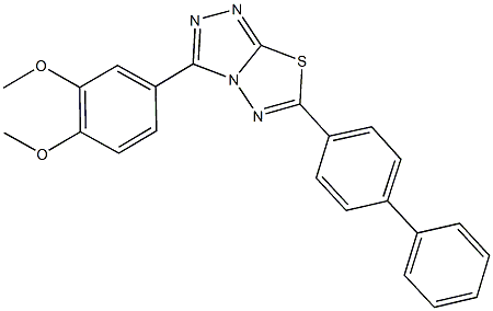 923553-56-4 6-[1,1'-biphenyl]-4-yl-3-(3,4-dimethoxyphenyl)[1,2,4]triazolo[3,4-b][1,3,4]thiadiazole