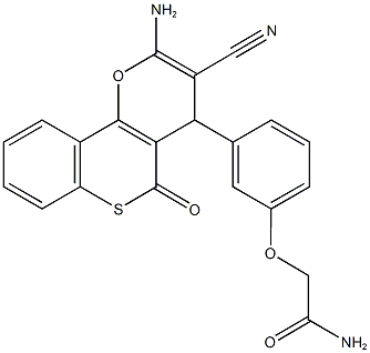 923553-60-0 2-[3-(2-amino-3-cyano-5-oxo-4H,5H-thiochromeno[4,3-b]pyran-4-yl)phenoxy]acetamide