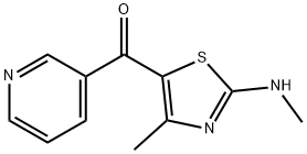 [4-methyl-2-(methylamino)-1,3-thiazol-5-yl](3-pyridinyl)methanone 结构式