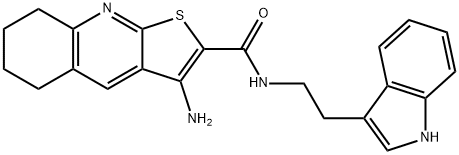 3-amino-N-[2-(1H-indol-3-yl)ethyl]-5,6,7,8-tetrahydrothieno[2,3-b]quinoline-2-carboxamide|