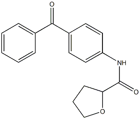N-(4-benzoylphenyl)tetrahydro-2-furancarboxamide Structure