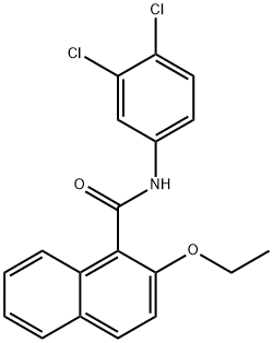 N-(3,4-dichlorophenyl)-2-ethoxy-1-naphthamide Struktur