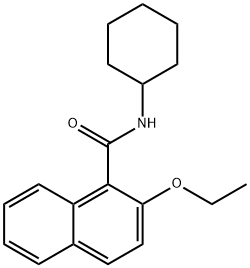 N-cyclohexyl-2-ethoxy-1-naphthamide 结构式