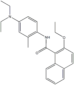 N-[4-(diethylamino)-2-methylphenyl]-2-ethoxy-1-naphthamide,923554-45-4,结构式