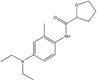 N-[4-(diethylamino)-2-methylphenyl]tetrahydro-2-furancarboxamide 化学構造式