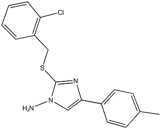 2-[(2-chlorobenzyl)sulfanyl]-4-(4-methylphenyl)-1H-imidazol-1-amine 结构式