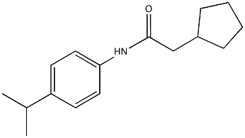 2-cyclopentyl-N-(4-isopropylphenyl)acetamide Struktur