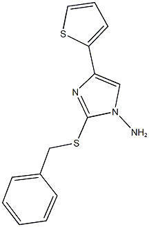 2-(benzylsulfanyl)-4-(2-thienyl)-1H-imidazol-1-ylamine Structure