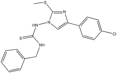 N-benzyl-N'-[4-(4-chlorophenyl)-2-(methylsulfanyl)-1H-imidazol-1-yl]thiourea Structure