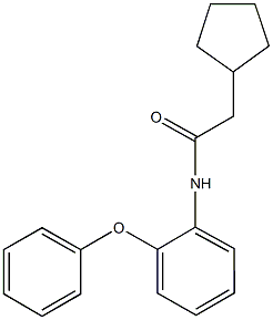 2-cyclopentyl-N-(2-phenoxyphenyl)acetamide Struktur