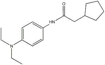 2-cyclopentyl-N-[4-(diethylamino)phenyl]acetamide,923555-08-2,结构式