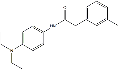 N-[4-(diethylamino)phenyl]-2-(3-methylphenyl)acetamide Structure