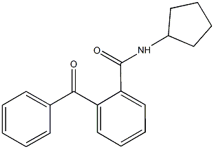 2-benzoyl-N-cyclopentylbenzamide Struktur