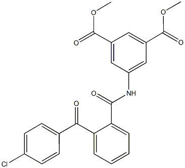 923555-75-3 dimethyl 5-{[2-(4-chlorobenzoyl)benzoyl]amino}isophthalate