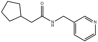 2-cyclopentyl-N-(3-pyridinylmethyl)acetamide,923555-78-6,结构式