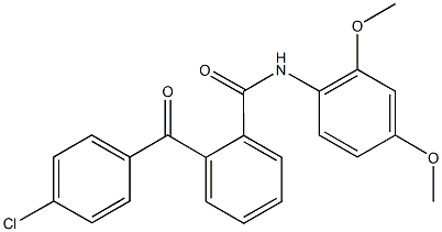 2-(4-chlorobenzoyl)-N-(2,4-dimethoxyphenyl)benzamide Structure
