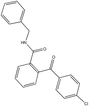 N-benzyl-2-(4-chlorobenzoyl)benzamide 结构式