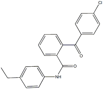 2-(4-chlorobenzoyl)-N-(4-ethylphenyl)benzamide,923555-84-4,结构式