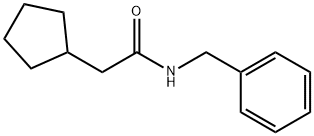 N-benzyl-2-cyclopentylacetamide Struktur