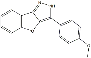 3-(4-methoxyphenyl)-1H-[1]benzofuro[3,2-c]pyrazole Structure