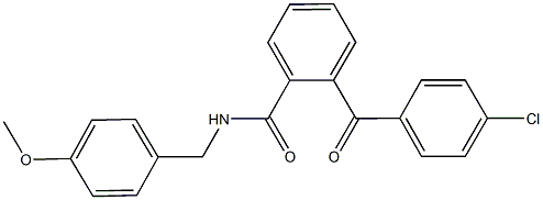 2-(4-chlorobenzoyl)-N-(4-methoxybenzyl)benzamide 化学構造式