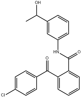 2-(4-chlorobenzoyl)-N-[3-(1-hydroxyethyl)phenyl]benzamide|