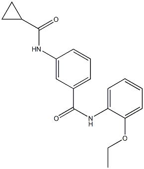 3-[(cyclopropylcarbonyl)amino]-N-(2-ethoxyphenyl)benzamide 结构式