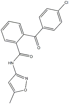 923556-02-9 2-(4-chlorobenzoyl)-N-(5-methyl-3-isoxazolyl)benzamide