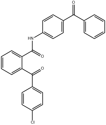 N-(4-benzoylphenyl)-2-(4-chlorobenzoyl)benzamide Structure