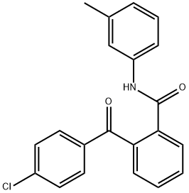 2-(4-chlorobenzoyl)-N-(3-methylphenyl)benzamide 结构式