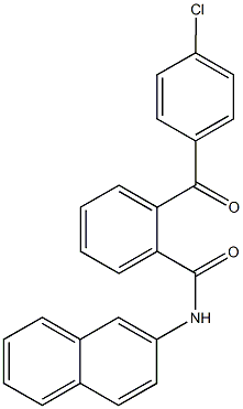 2-(4-chlorobenzoyl)-N-(2-naphthyl)benzamide Structure