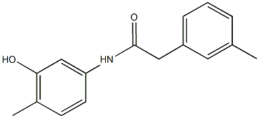 N-(3-hydroxy-4-methylphenyl)-2-(3-methylphenyl)acetamide 结构式