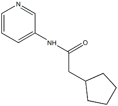 2-cyclopentyl-N-(3-pyridinyl)acetamide 化学構造式