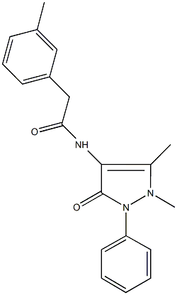 N-(1,5-dimethyl-3-oxo-2-phenyl-2,3-dihydro-1H-pyrazol-4-yl)-2-(3-methylphenyl)acetamide Structure