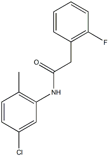 N-(5-chloro-2-methylphenyl)-2-(2-fluorophenyl)acetamide Struktur