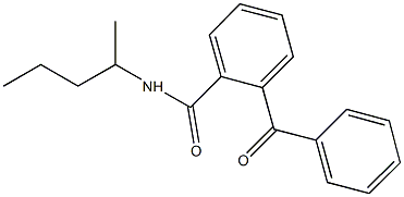 2-benzoyl-N-(1-methylbutyl)benzamide Structure