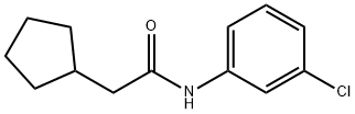 N-(3-chlorophenyl)-2-cyclopentylacetamide,923556-48-3,结构式