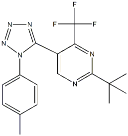 923556-58-5 2-tert-butyl-5-[1-(4-methylphenyl)-1H-tetraazol-5-yl]-4-(trifluoromethyl)pyrimidine