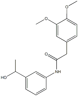 2-(3,4-dimethoxyphenyl)-N-[3-(1-hydroxyethyl)phenyl]acetamide|