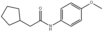 2-cyclopentyl-N-(4-methoxyphenyl)acetamide Structure