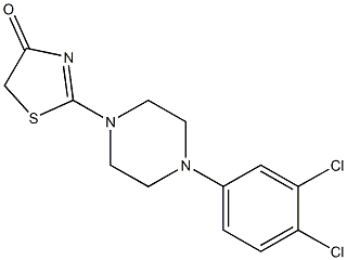 2-[4-(3,4-dichlorophenyl)-1-piperazinyl]-1,3-thiazol-4(5H)-one,923556-74-5,结构式