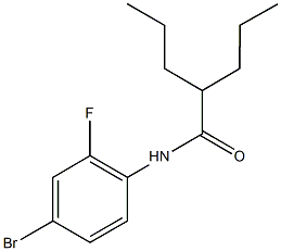 N-(4-bromo-2-fluorophenyl)-2-propylpentanamide,923556-85-8,结构式