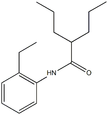 N-(2-ethylphenyl)-2-propylpentanamide Structure